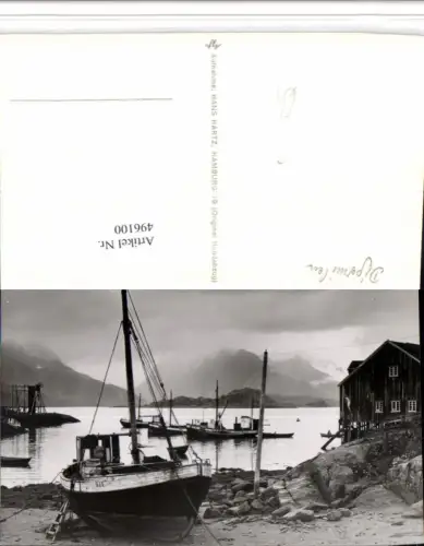 496100,Norway Digermulen Ufer Boote Bergkulisse