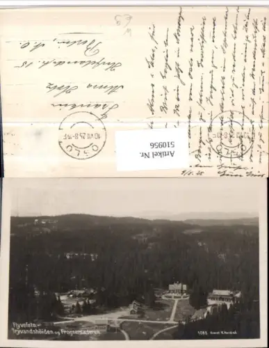 510956,Norway Tryvandshöiden og Frognersaeteren Fliegeraufnahme