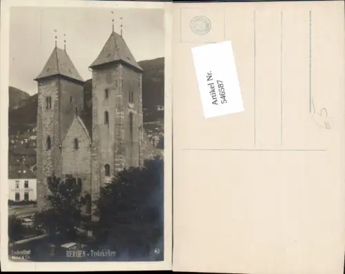 546587,Norway Foto-AK Bergen Tyskekirken Kirche