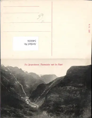 546656,Norway Frau Bergensbanen Flaamsdalen Flams Sogn og Fjordane