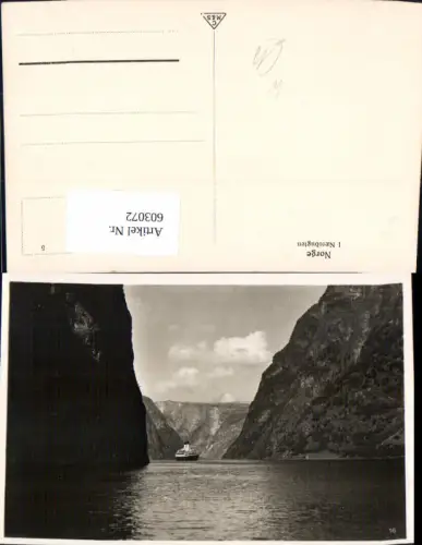 603072,Foto Ak Norge I Naerobugten Schiff Dampfer Norway