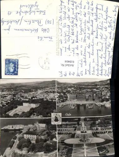 618404,Mehrbild Ak Oslo Schloss Hafen Norway