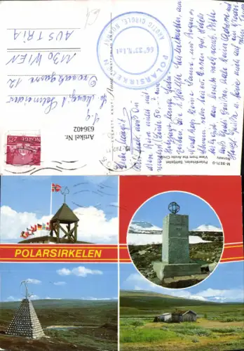 636402,Mehrbild Ak Polarsirkelen Saltfjellet Arctic Circle Norway