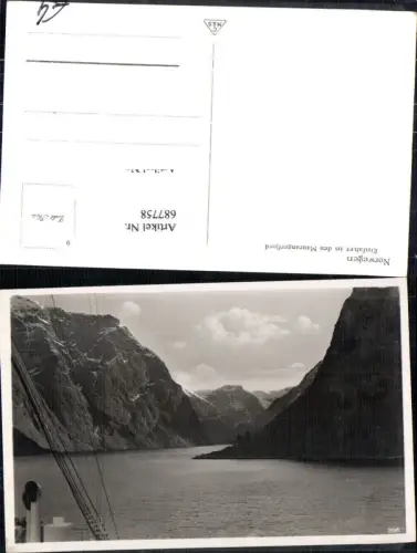 687758 Norway Norwegen Maurangerfjord Maurangerfjörd