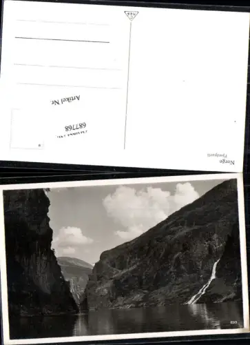 687768 Norway Norwegen Fjordpartie Fjord