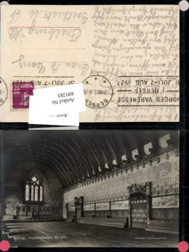 691285 Bergen Interior Haakonshallen Norway