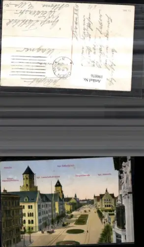 190076,Posen Am Schloßplatz Tiergartenstrasse Kgl. Akademie Kaiserl. Oberpostdirektion Kgl. Landschaftsdirektion