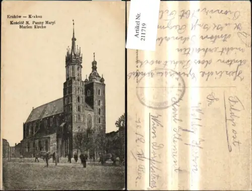 211719,Krakow Krakau Kosciol N. Pannp Maryi Marien Kirche