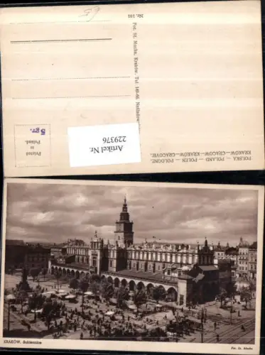 229376,Krakow Krakau Sukiennice Rathaus Markt