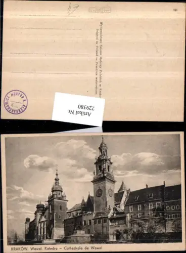 229380,Krakow Krakau Wawel Katedra Kirche