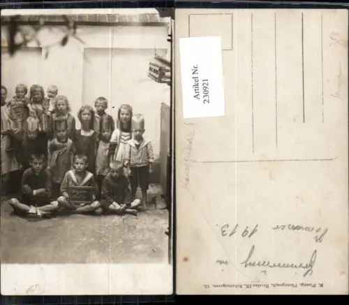 230921,Fotokarte Breslau Schule Königgrätzer Straße Nr. 4 RRR! 1913 pub Flassig