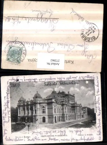 272062,Polen Krakau Teatr Miejski w Krakowie Theater Gebäude