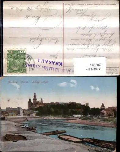 287083,Krakow Krakau Wawel Königsschloss Boote