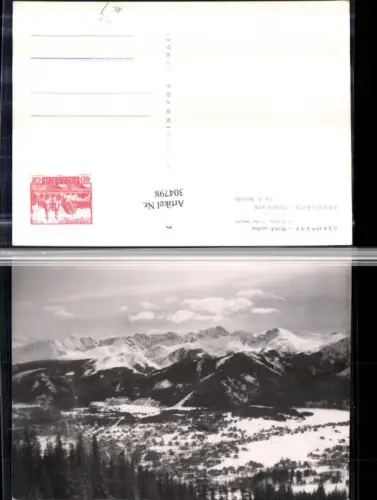 304798,Zakopane Widok ogolny Totale Panorama Bergkulisse Winterbild