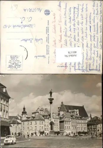 401178,Poland Warszawa Warschau Plac Zamkowy Platz Säule
