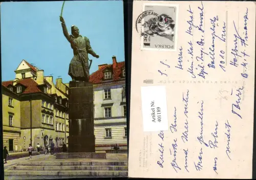 401189,Poland Warszawa Warschau Pomnik Jana Kilinskiego Denkmal Statue