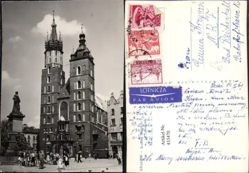 433470,Poland Karkow Krakau Kosciol Mariacki Kirche Denkmal Statue