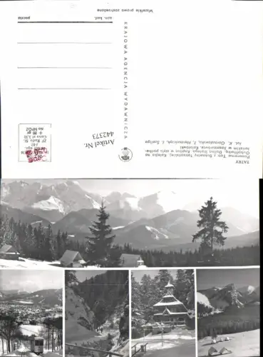 442373,Poland Tatry Bukowina Tatrzanska Totale Bergkulisse Winterbilder Mehrbildkarte
