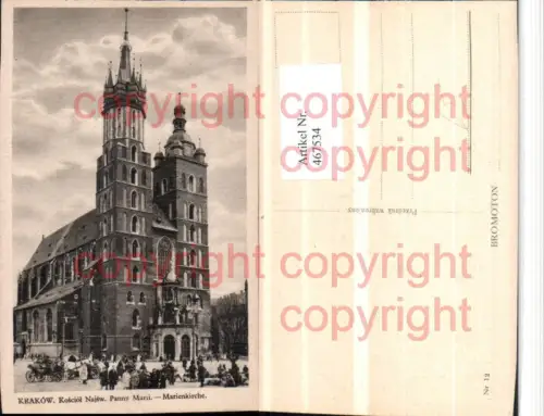 467534,Poland Krakow Krakau Kosciol Najsw Panny Marii Marienkirche Kirche