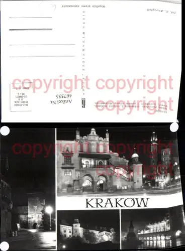 467555,Poland Krakow Krakau Brama Florianska Kosciol Pomnik Mehrbildkarte