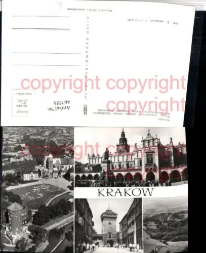 467556,Poland Krakow Krakau Wawel Pomnik Brama Florianska Mehrbildkarte