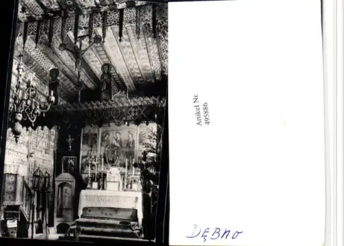 495886,Foto Poland Debno Kirche Kapelle Innenansicht Altar