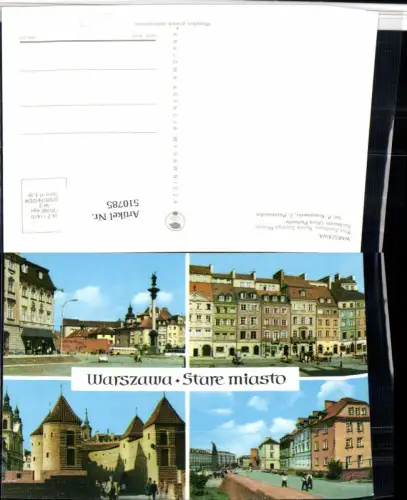 510785,Poland Warszawa Warschau Plac Zamkowy Barbakan Mehrbildkarte