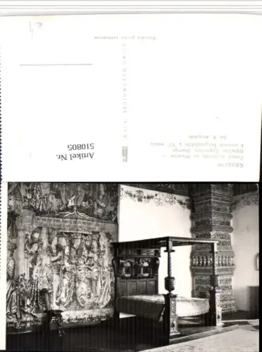 510805,Poland Krakow Krakau Zamek krolewski na Wawelu Schloss Bett