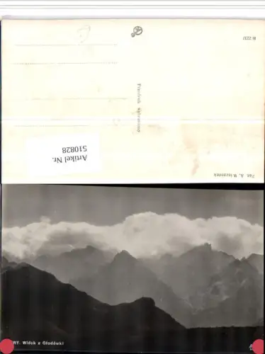 510828,Poland Tatry Widok z Glodowki Bergkulisse