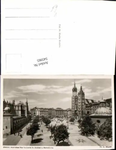 545965,Poland Krakau Platz St. Adalbert Marienkirche
