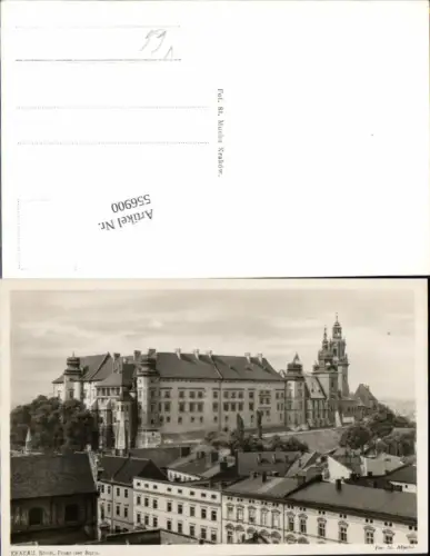 556900,Poland Krakau Krakow Front der Burg