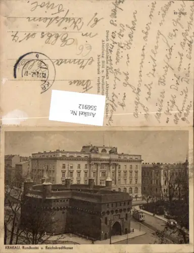 556912,Poland Krakau Krakow Rundbastei Bank Reichskreditkasse