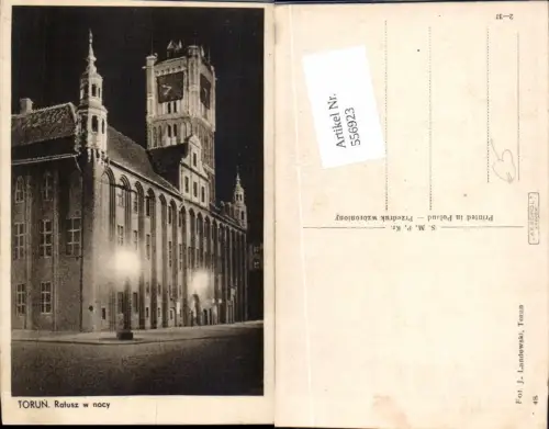 556923,Poland Torun rathaus bei nacht