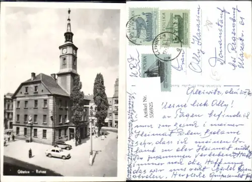 556925,Poland Gliwice Rathaus Oldtimer Auto PKW