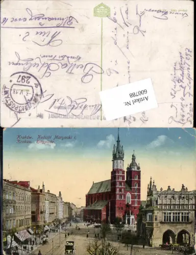 600788,Krakau Krakow Ringplatz Poland K.K. Feldpost 297 a