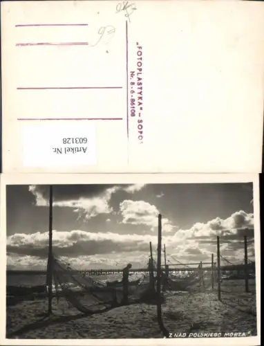 603128,Foto Ak Znad Polsiego Morza Fischer m. Netz Poland