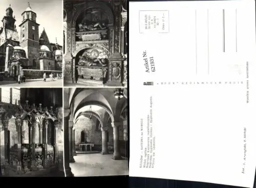 621931,Mehrbild Ak Krakau Krakow Katedra na Wawelu Poland