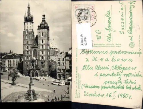 621932,Krakow Krakau Kosciol Mariacki Kirche Bus Poland