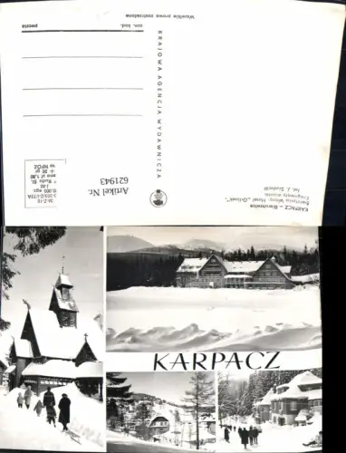 621943,Mehrbild Ak Karpacz Bierutowice Swiatynia Wang Hotel Orlinek Fragmenty miasta Poland