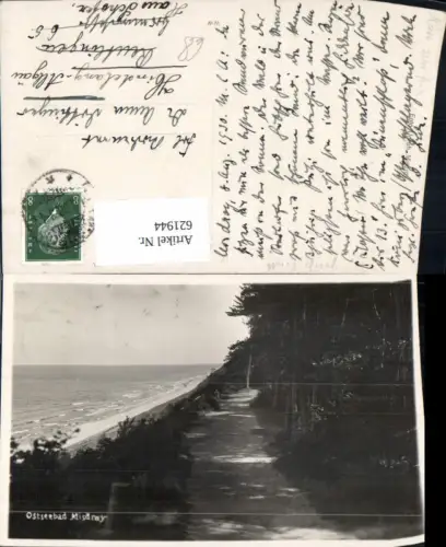 621944,Foto Ak Ostseebad Misdroy Küste Poland
