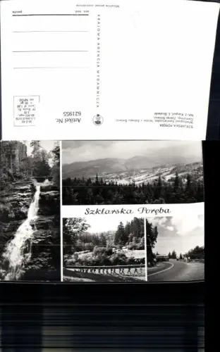 621955,Mehrbild Ak Szklarska Poreba Bus Wasserfall Poland
