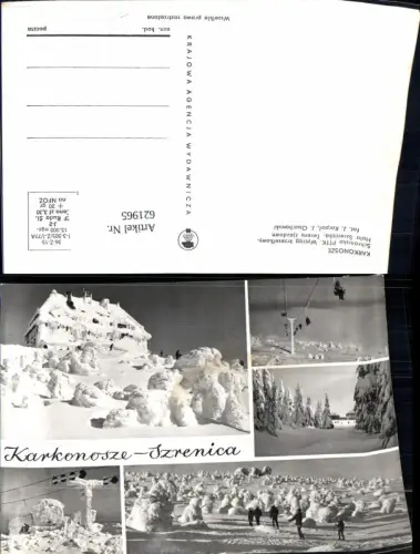 621965,Mehrbild Ak Karkonosze Schronisko PTTK Wintersport Szklarska Poreba Schreiberhau Poland