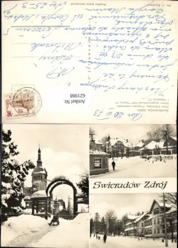 621988,Mehrbild Ak Bad Flinsberg Swieradow Zdroj Dom Zdrojowy Fragment uzdrowiska Dom Winter Poland
