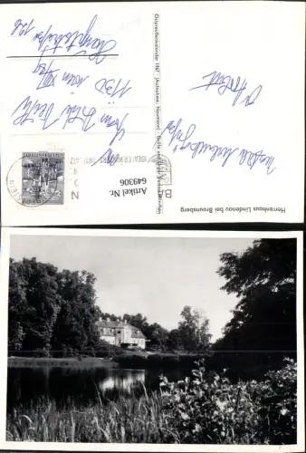 649306,Herrenhaus Lindenau b. Braunsberg Braniewo Poland pub Ostpreußenkalender 1967
