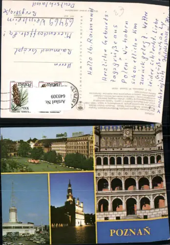 649309,Mehrbild Ak Poznan Posen Plac Wolnosci Poland