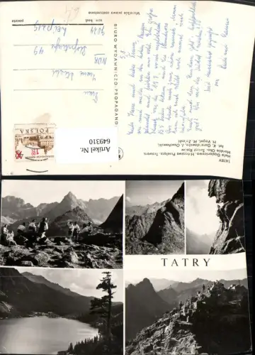 649310,Mehrbild Ak Tatry Hala Gasienicowa Hinczowa Przelecz Trawers Zakopane Poland