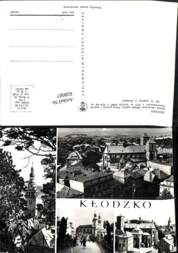658007,Mehrbild Ak Klodzko Glatz Wieza ratuszowa Widok ogolny Poland