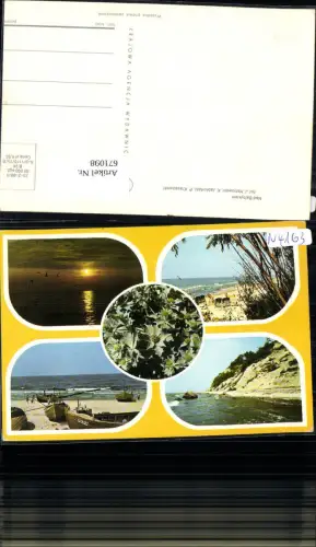 671098,Mehrbild Ak Nad Baltykiem Küste Strand Boote Poland