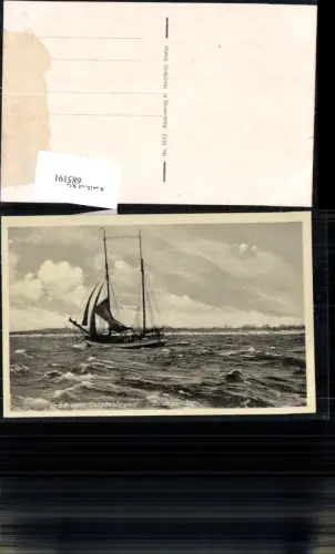 685191 Gruss v. Ostseestrand Segelschiff Kiel Stettin Ostsee Szczecin