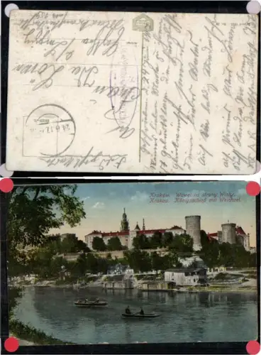 71453,Krakau Krakow Königschloss Weichsel